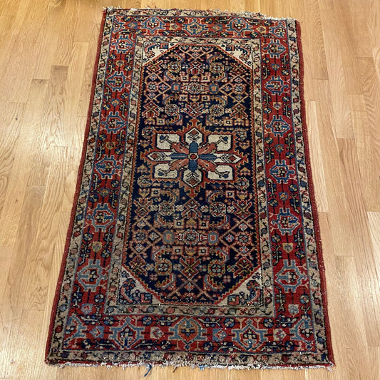 Vintage Rug, 2' 5 x 4' 1 Blue