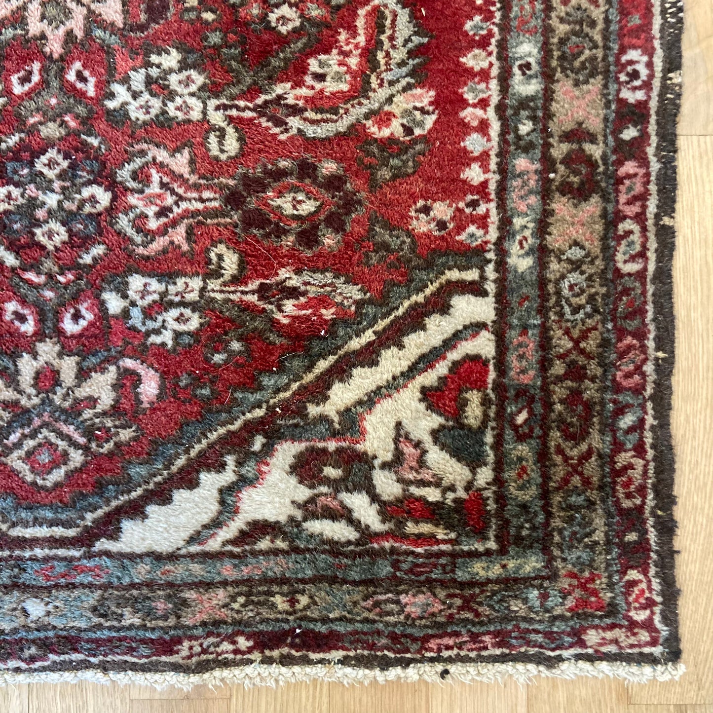 Vintage Rug, 2' 5 x 4' 2 Red