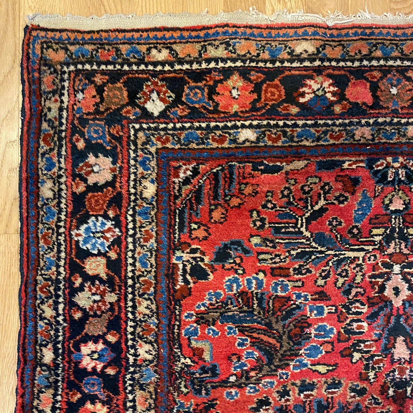 Vintage Rug, 3' 5 x 5' 2 Pink