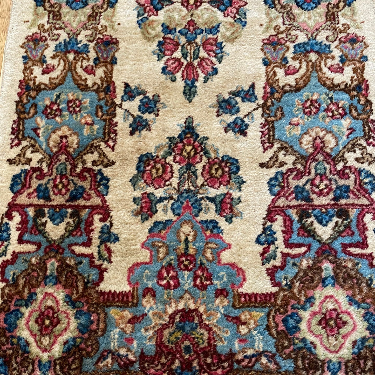 Vintage Rug, 2' x 4' 2 White