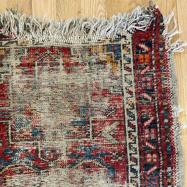 Vintage Rug, 1' 11 x 2' 11 Red