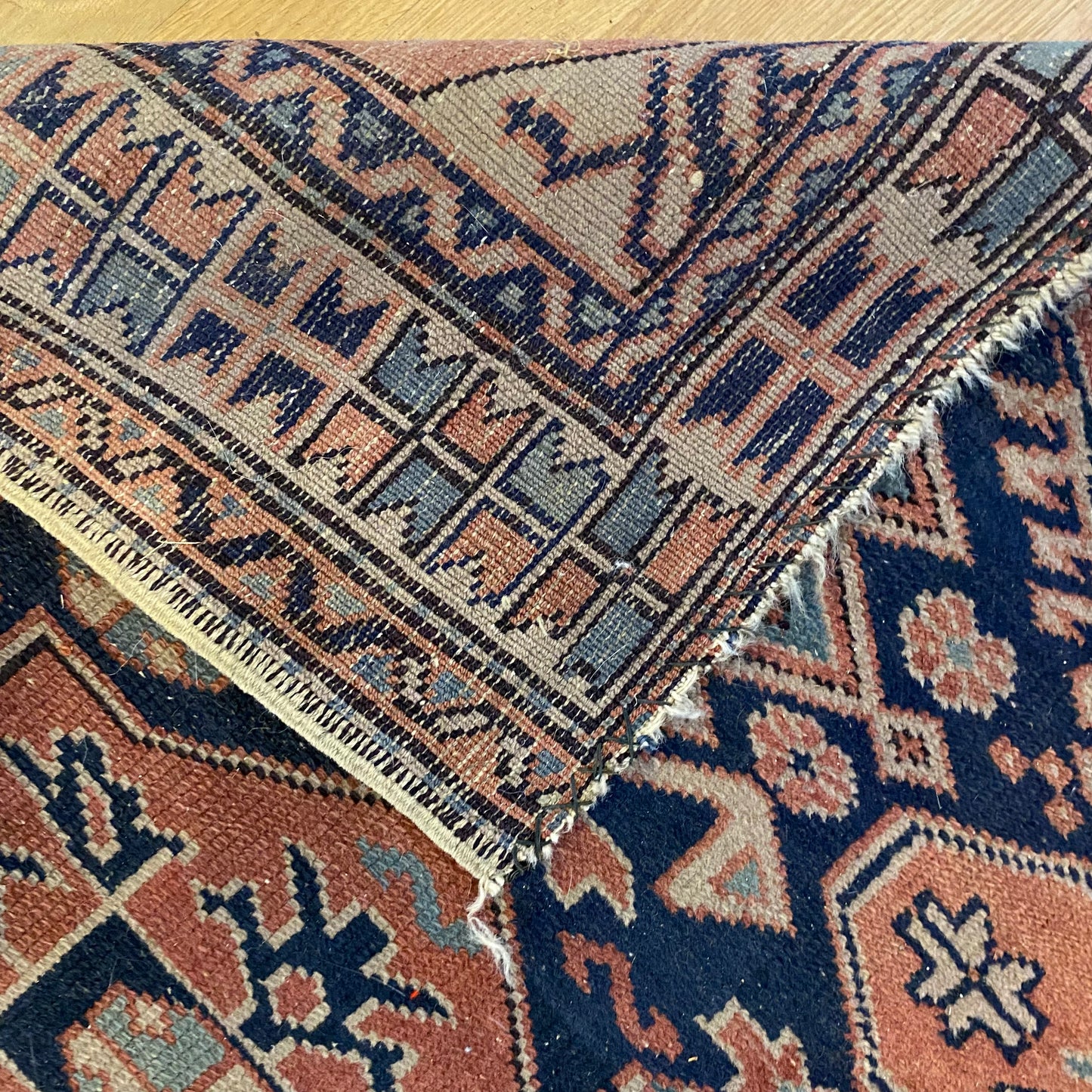 Vintage Rug, 3' 1 x 3' 9 Purple