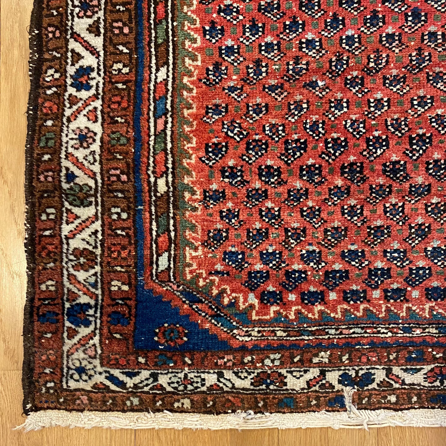 Vintage Rug, 3' 4 x 4' 10 Red
