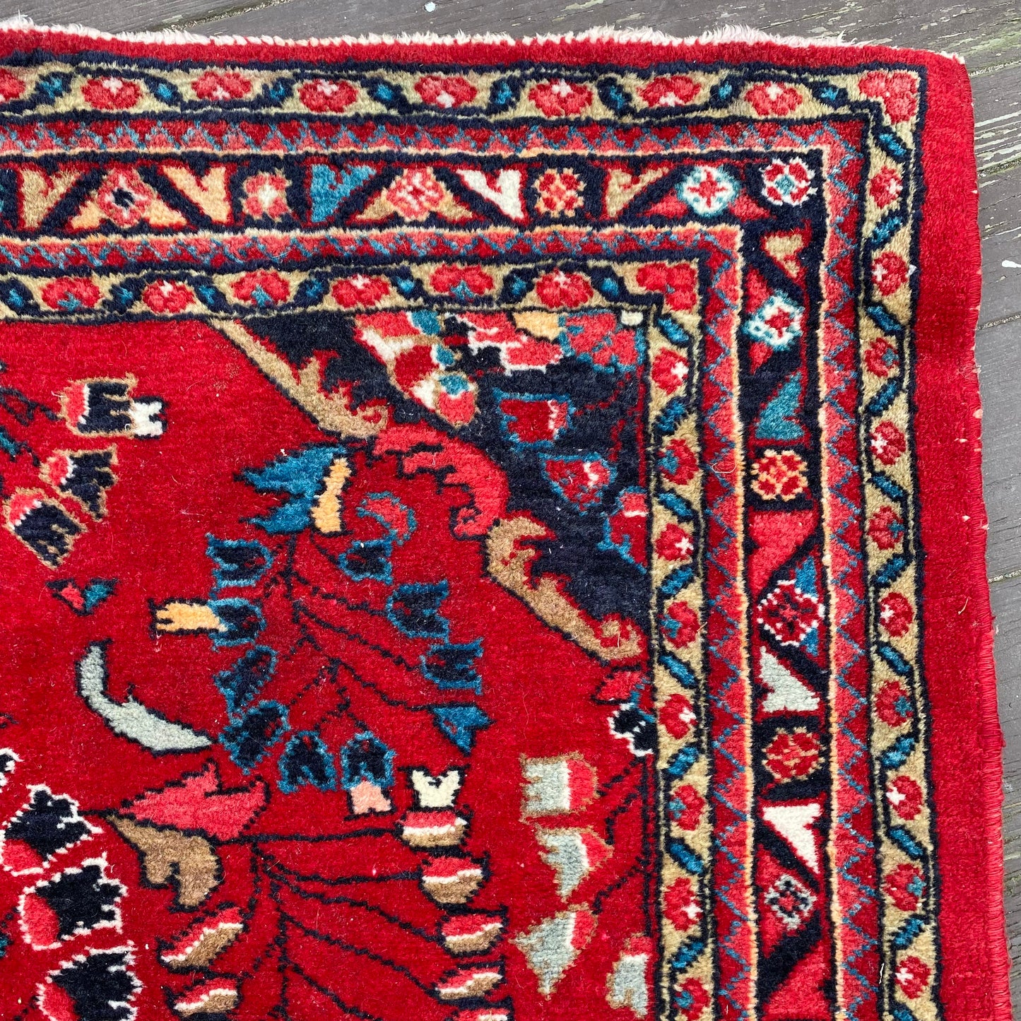 Vintage Rug, 3' 8 x 4' 11 Red