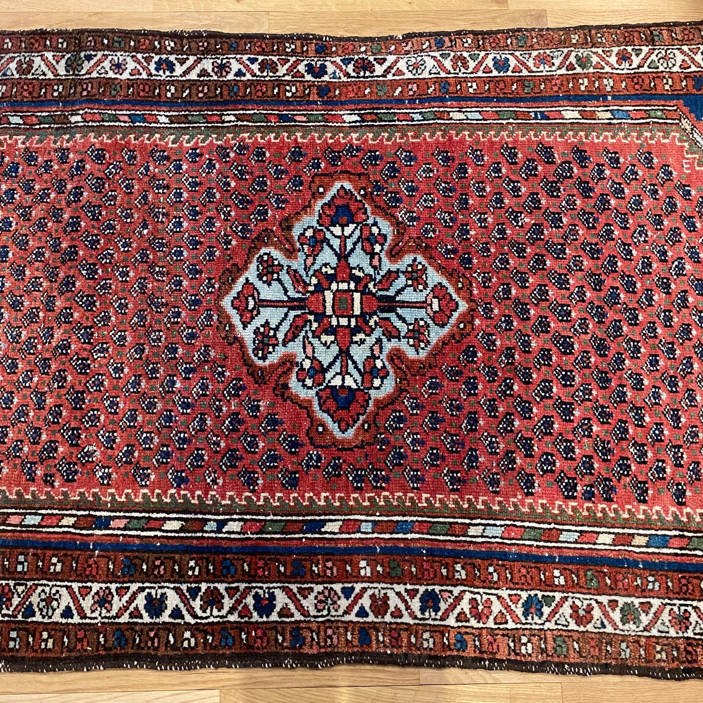 Vintage Rug, 3' 4 x 4' 10 Red