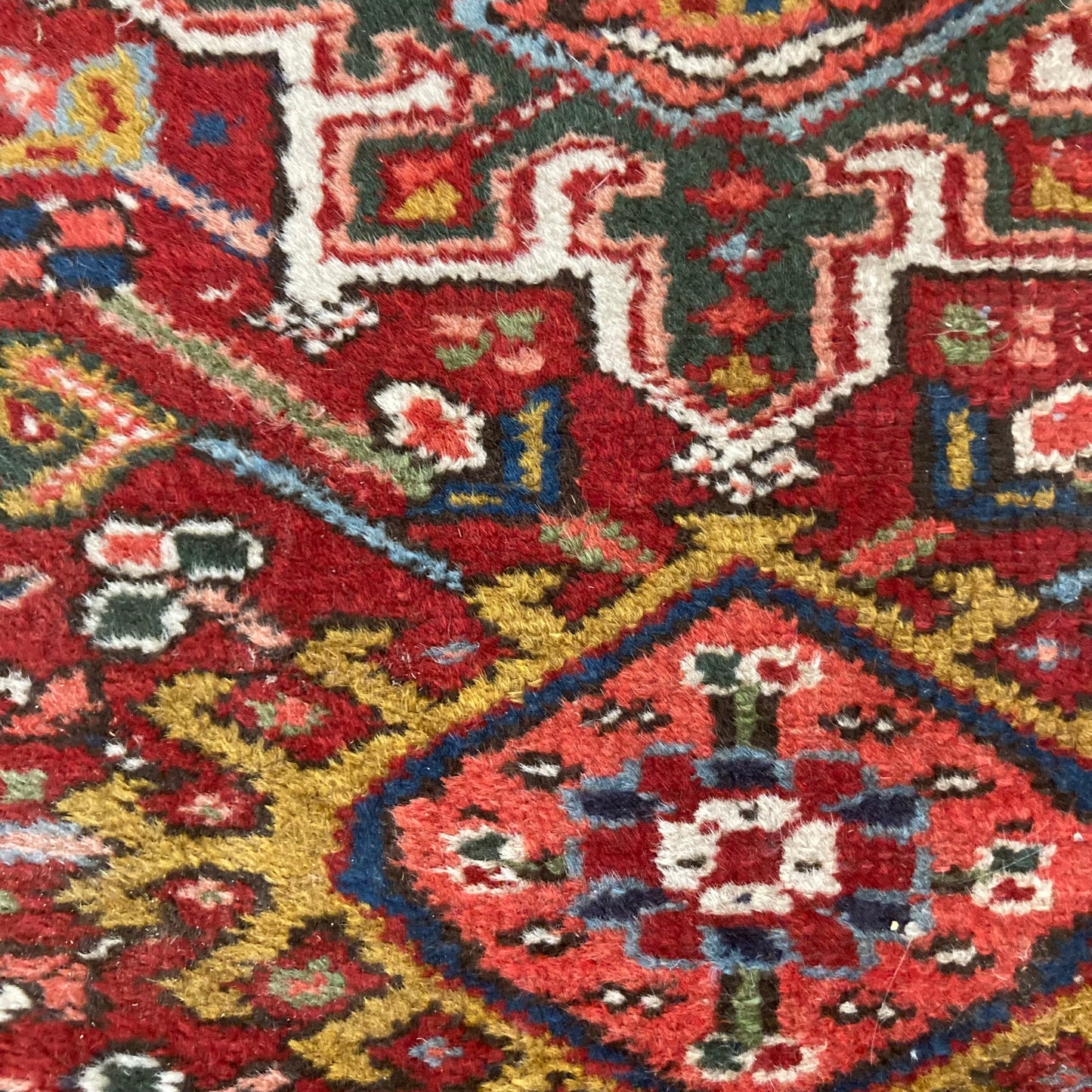 Vintage Rug, 2' 2 x 2' 10 Red
