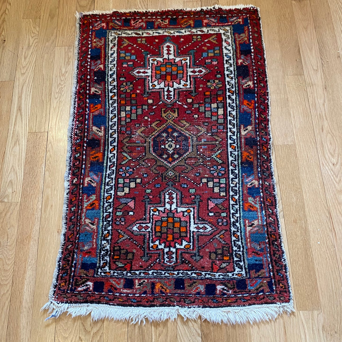 Vintage Rug, 1' 11 x 3' 1 Red