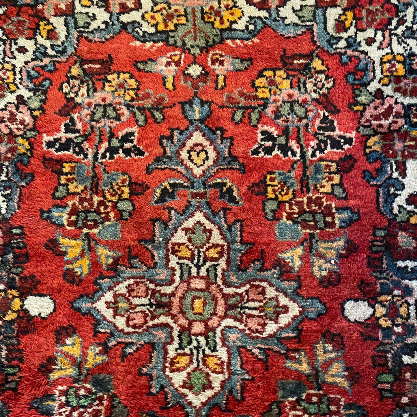 Vintage Rug, 2' x 2' 10 Red