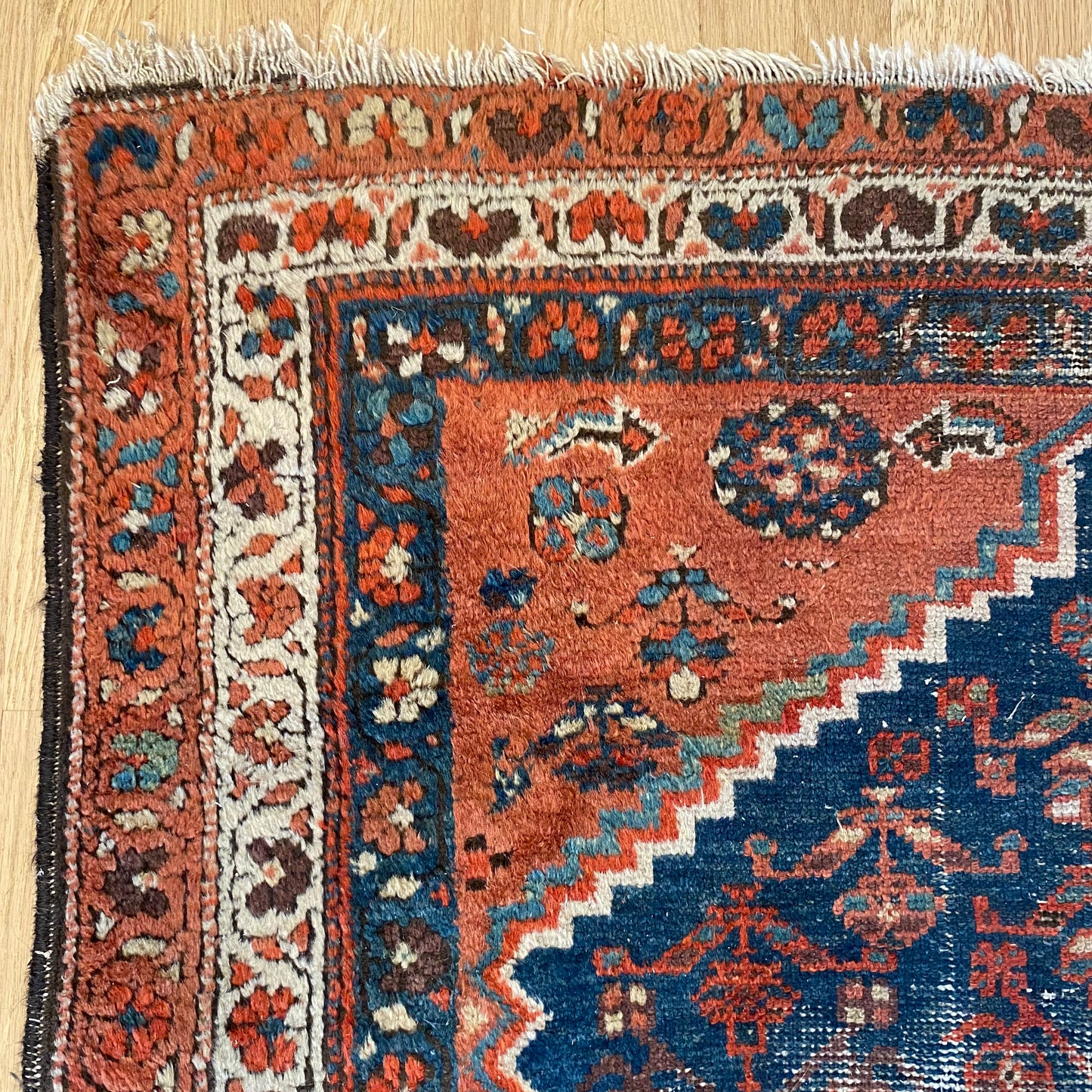 Vintage Rug, 3' 11 x 6' 4 Red Orange