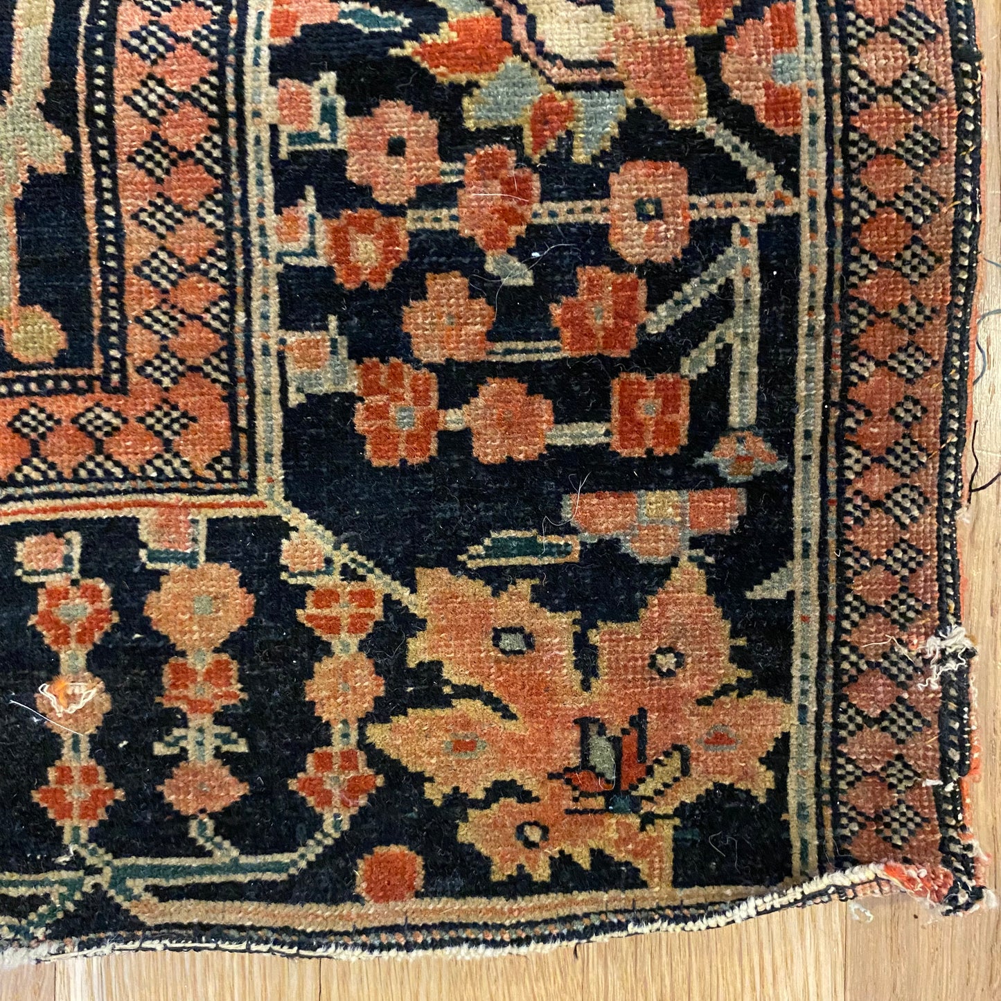 Antique Rug, 3' 6 x 4' 10 Red