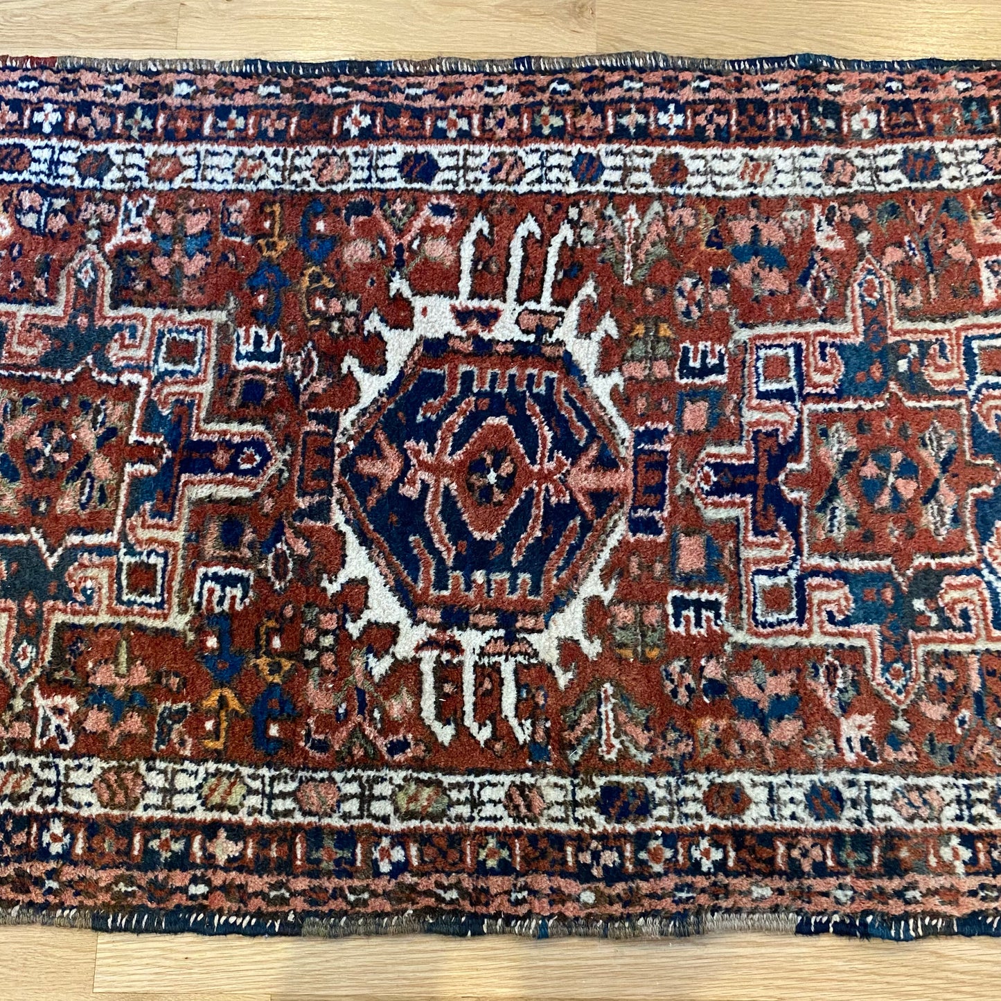 Vintage Rug, 2' 6 x 4' 1 Orange Brown