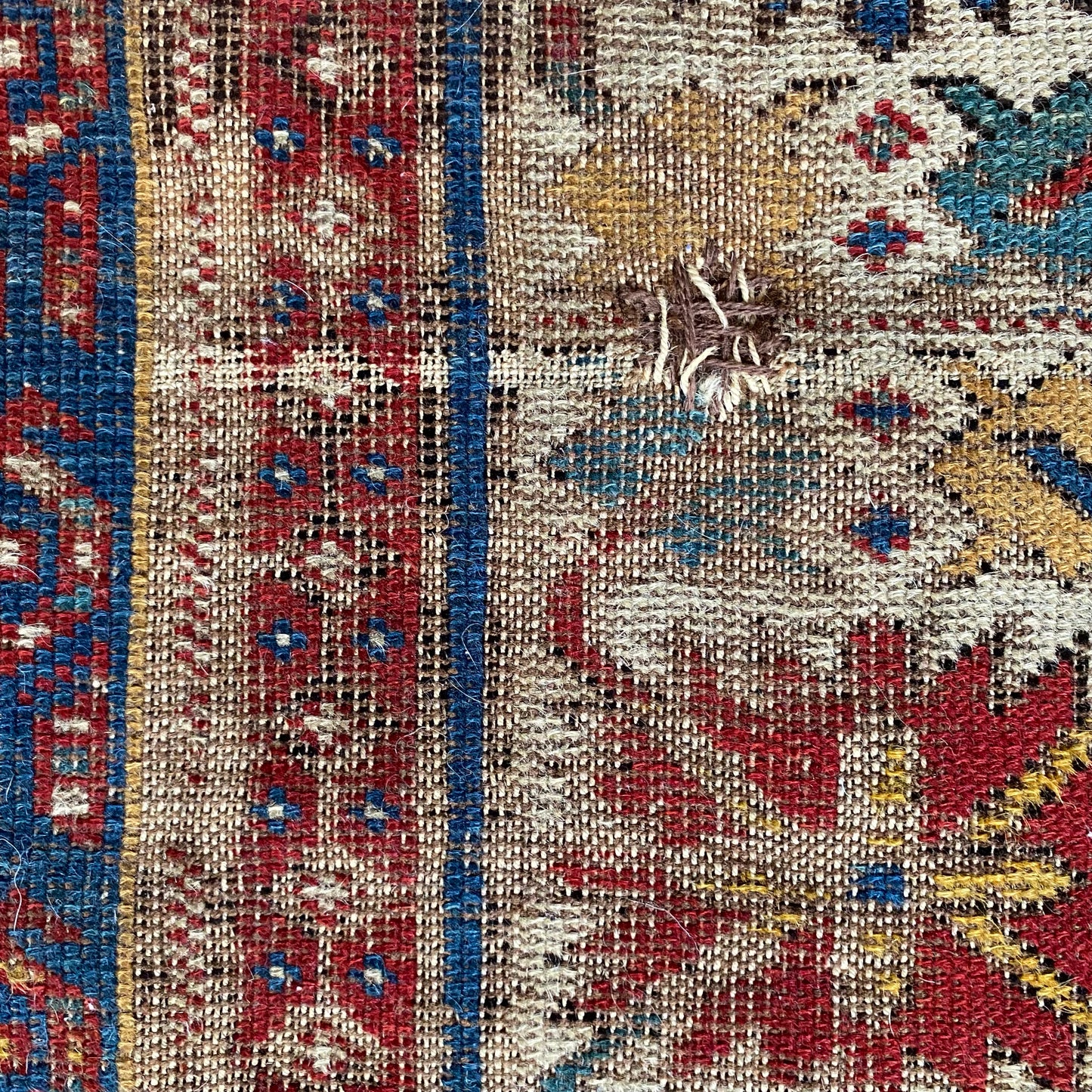 Antique Rug, 3' 6 x 5' 2 Blue