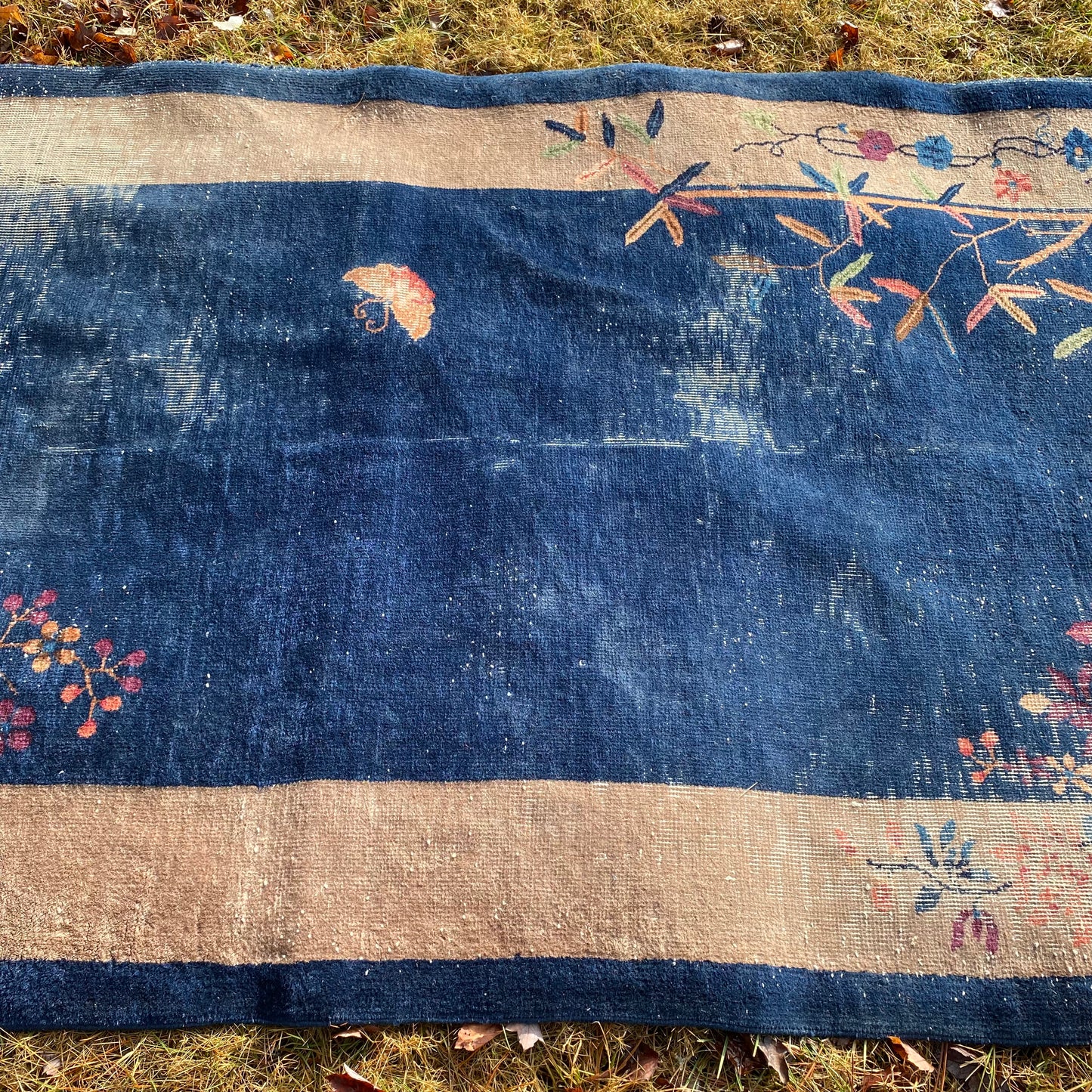 Vintage Rug, 4' x 6' 8 Blue