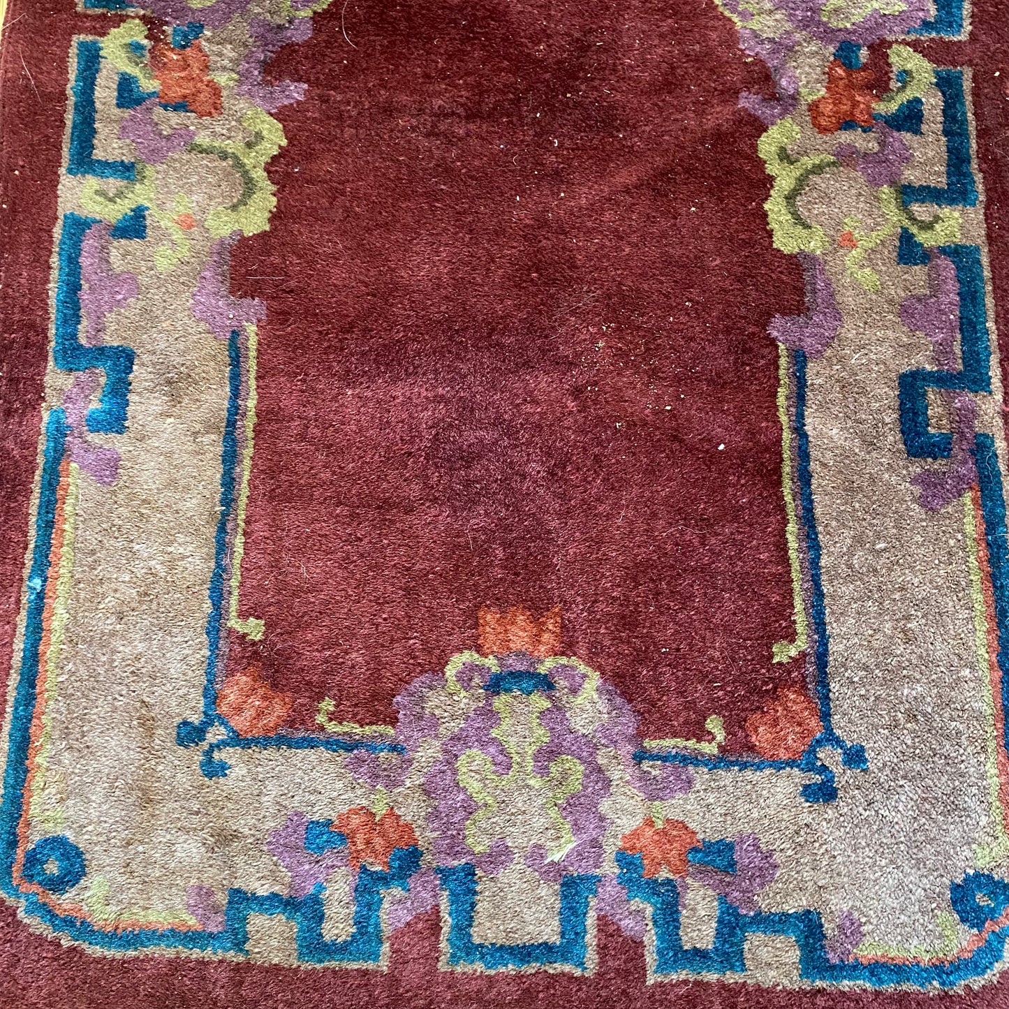 Vintage Rug, 2' x 4' Magenta