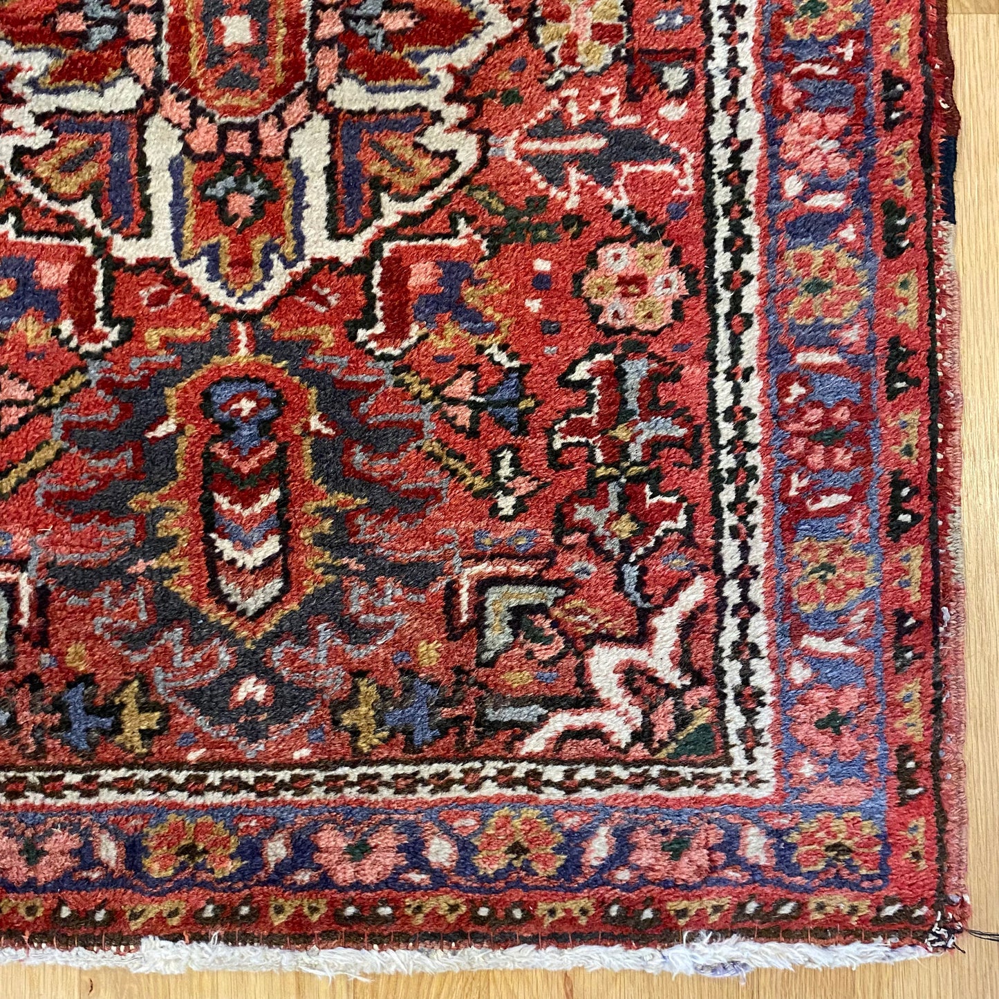 Vintage Rug, 2' 1 x 2' 7 Red