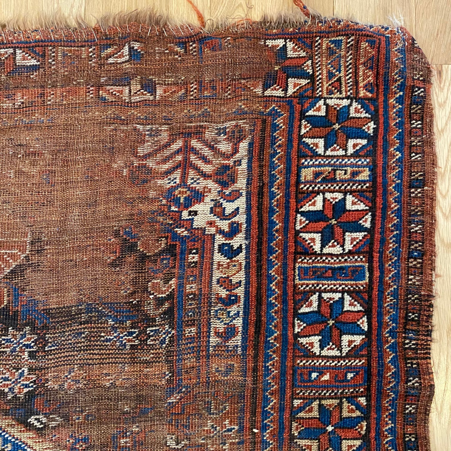 Antique Rug, 4' 8 x 5' 10 Brown