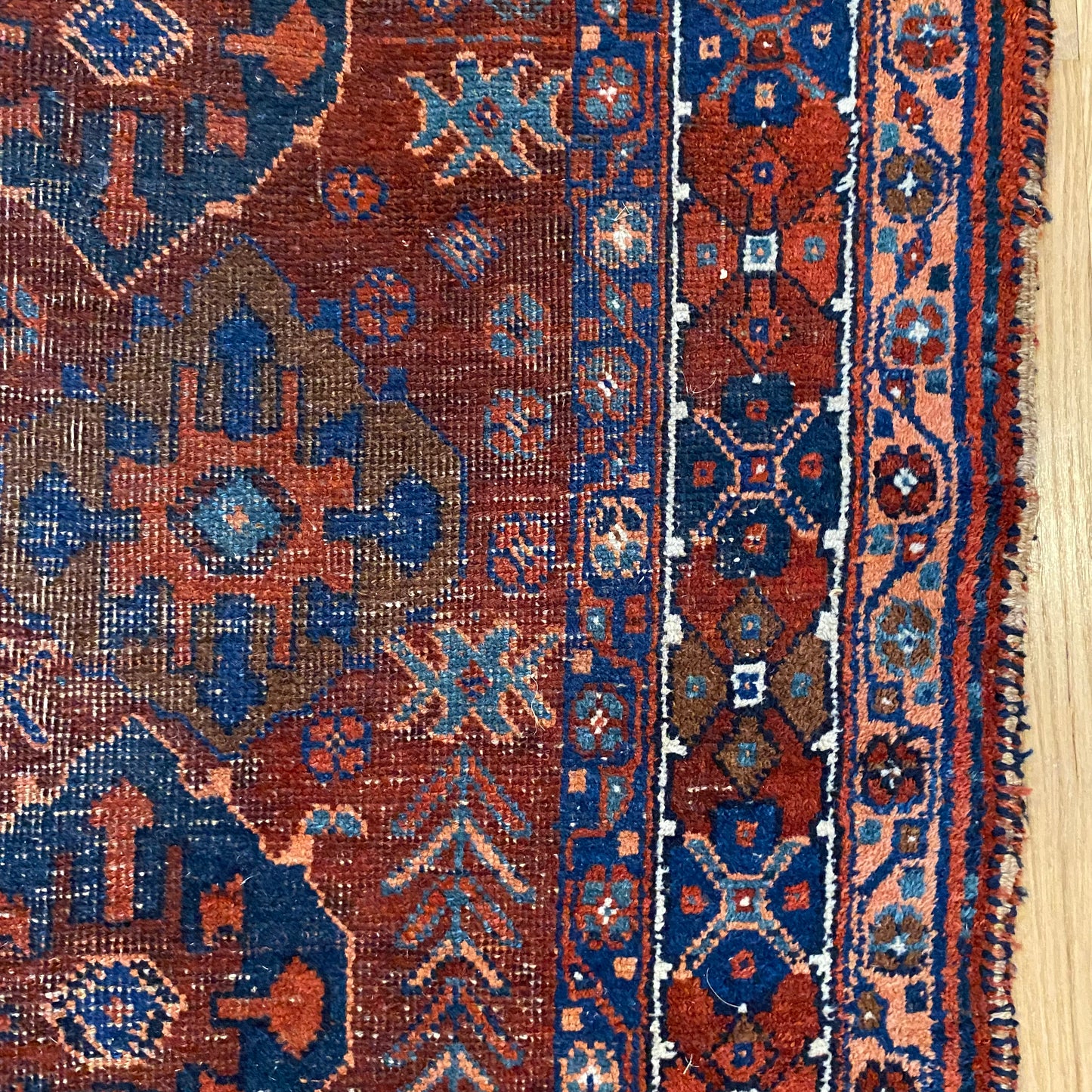 Vintage Rug, 4' 3 x 5' 11 Red