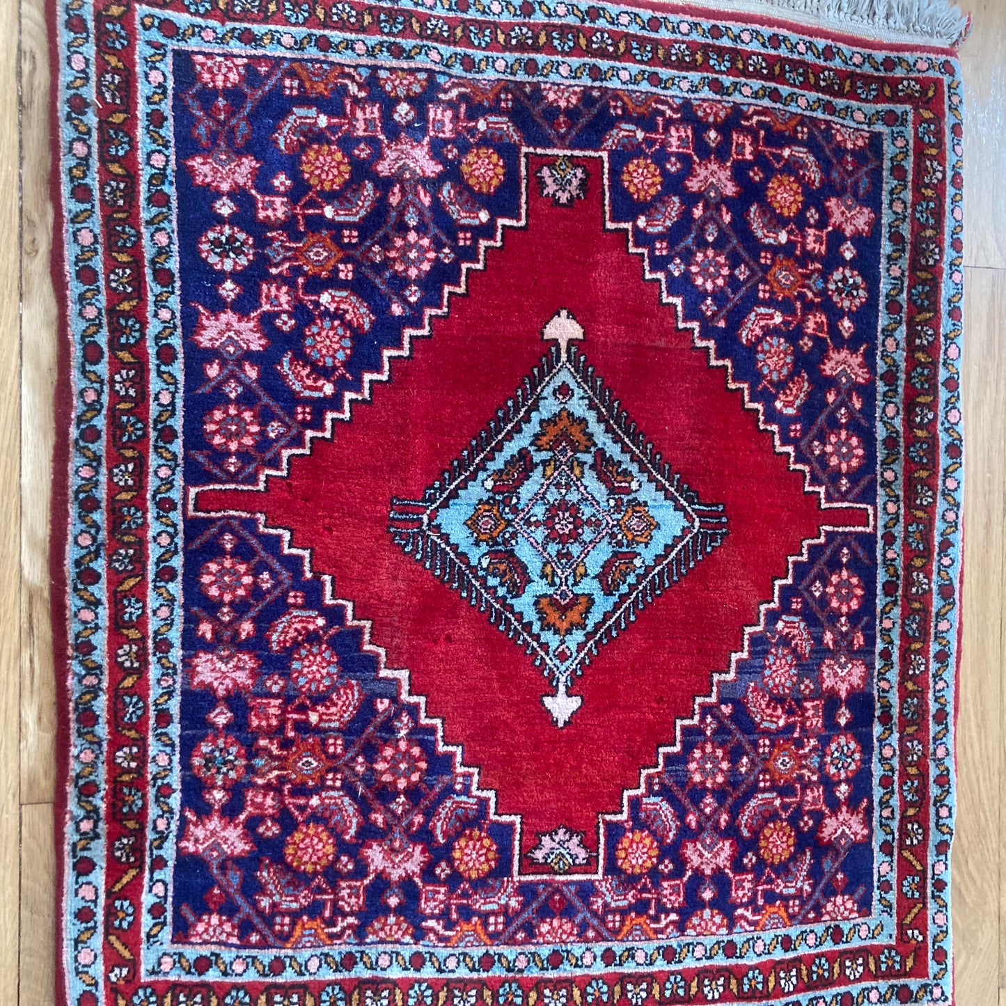 Vintage Rug, 2' 5 x 3' 1 Blue