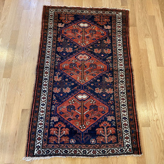 Vintage Rug, 2' 5 x 4' 1 Blue