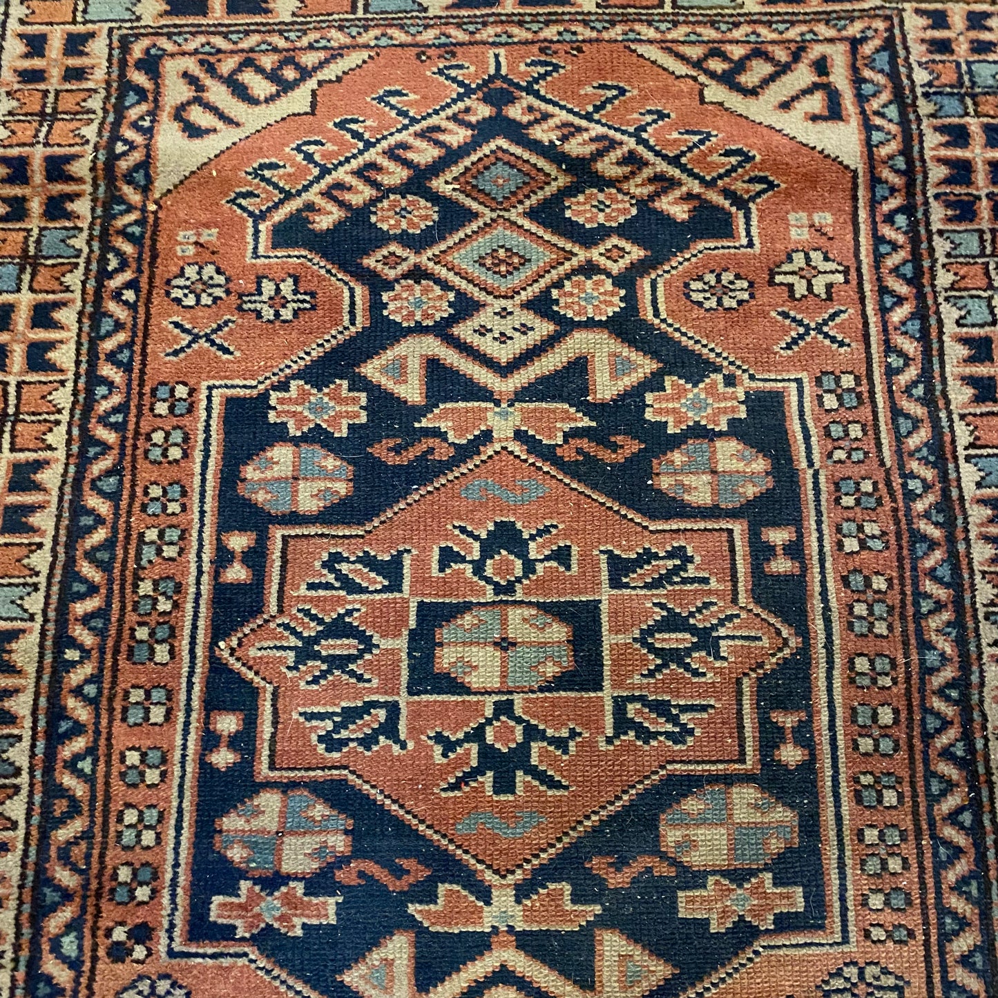 Vintage Rug, 3' 1 x 3' 9 Purple