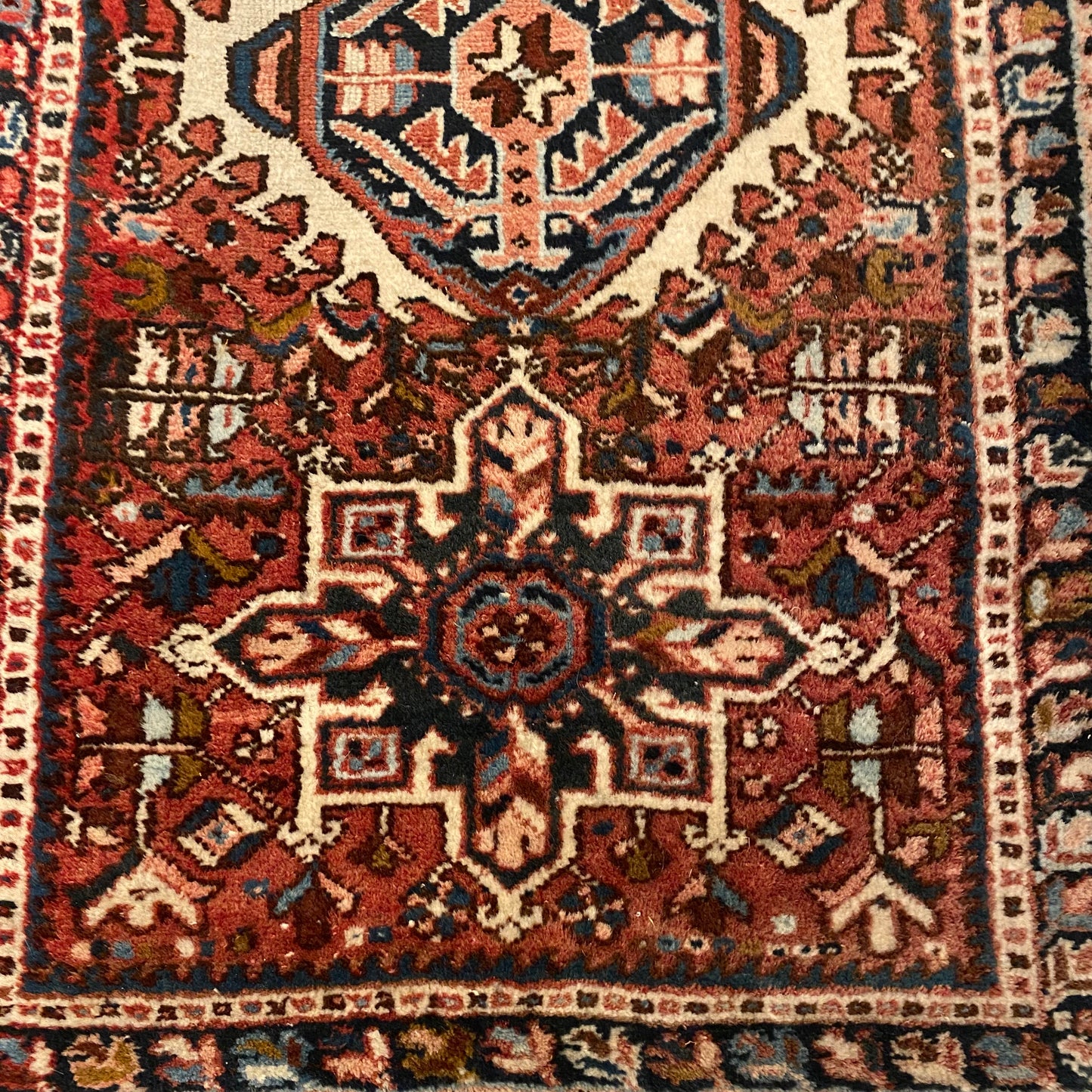 Vintage Rug, 2' 5 x 4' Red