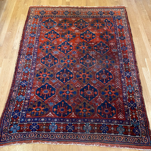 Vintage Rug, 4' 3 x 5' 11 Red