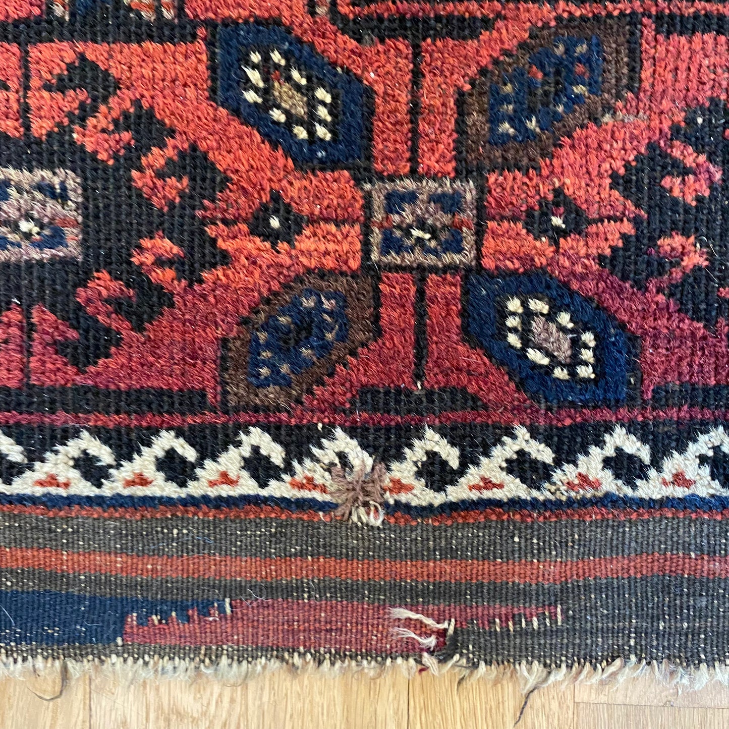 Antique Rug, 2' 9 x 4' 9 Tan