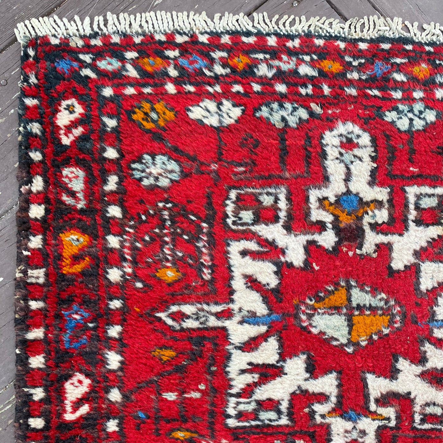 Vintage Rug, 2' 3 x 7' 7 Red
