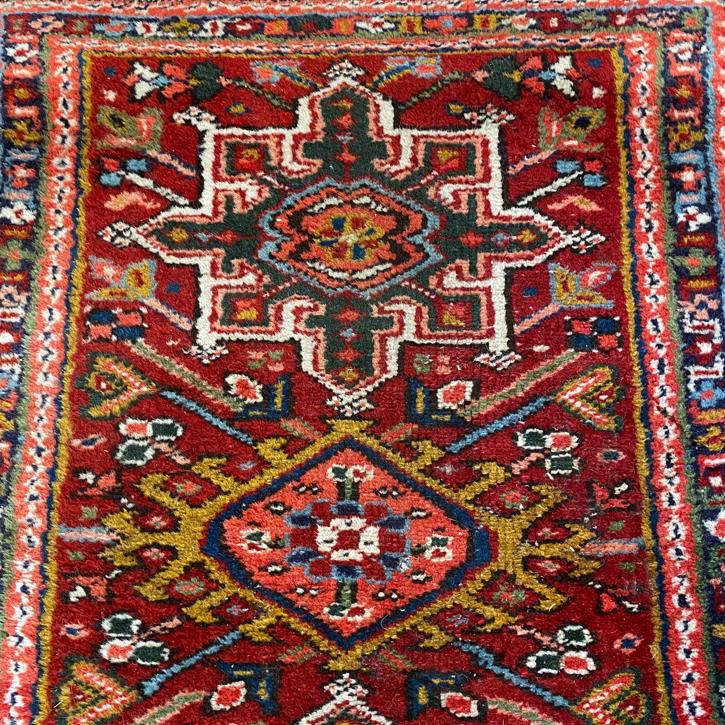 Vintage Rug, 2' 2 x 2' 10 Red