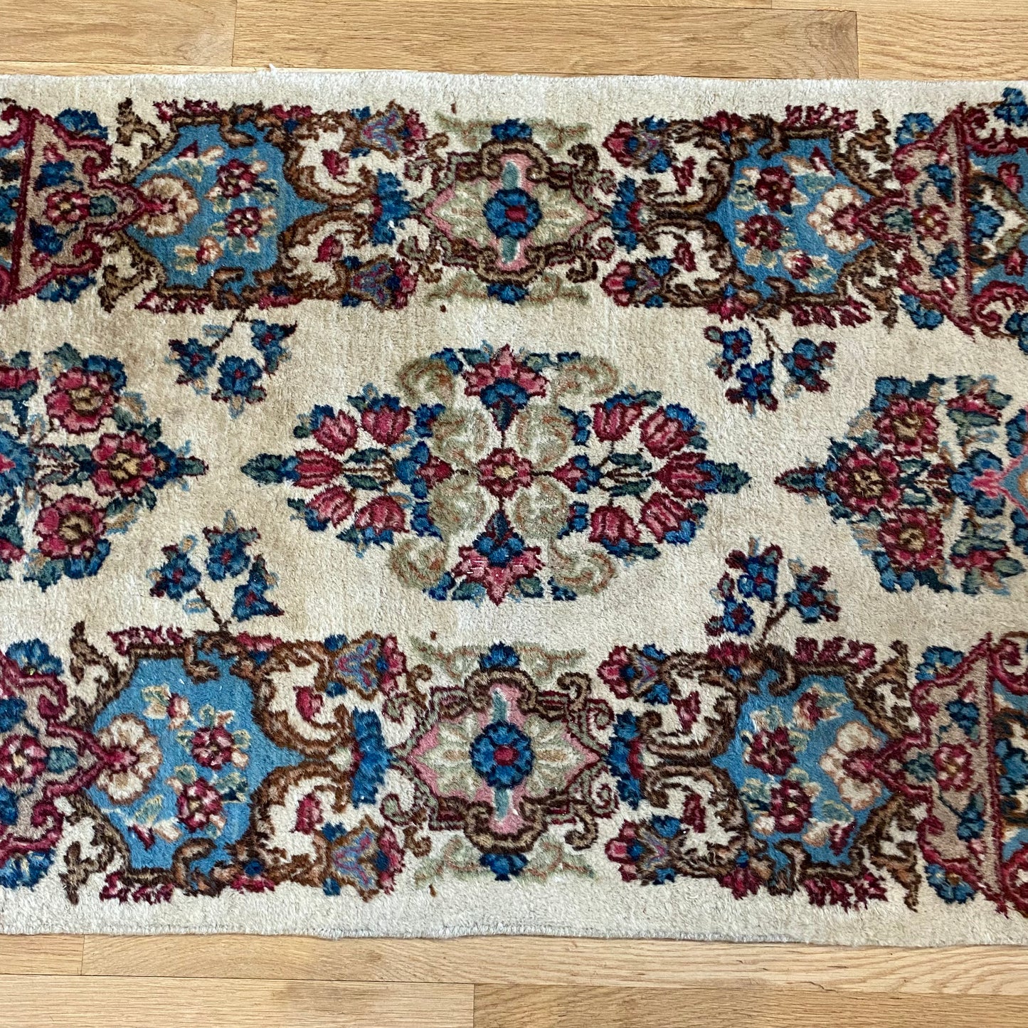 Vintage Rug, 2' x 4' 2 White