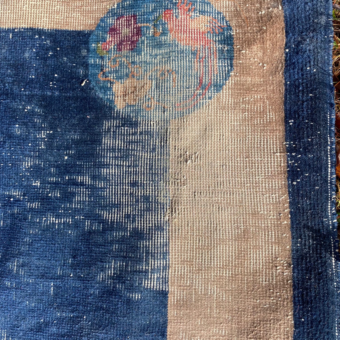 Vintage Rug, 4' x 6' 8 Blue