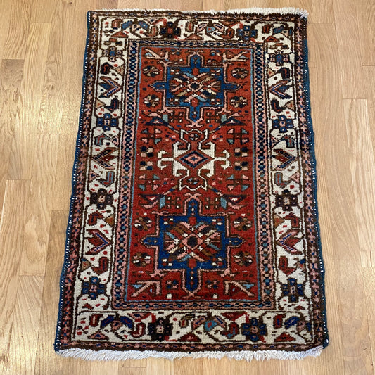 Vintage Rug, 1' 10 x 2' 10 Red