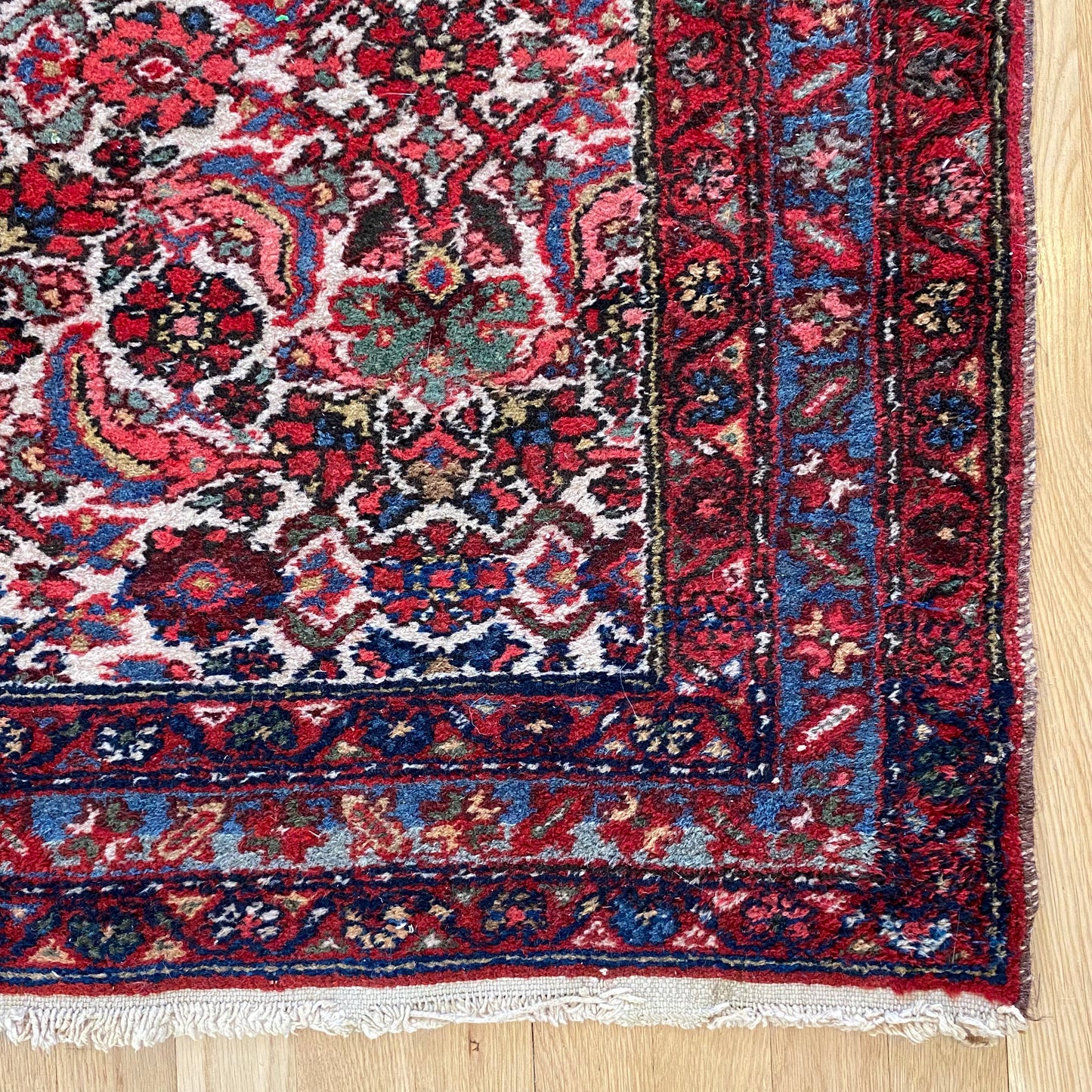 Vintage Rug, 3' 5 x 4' 9 White