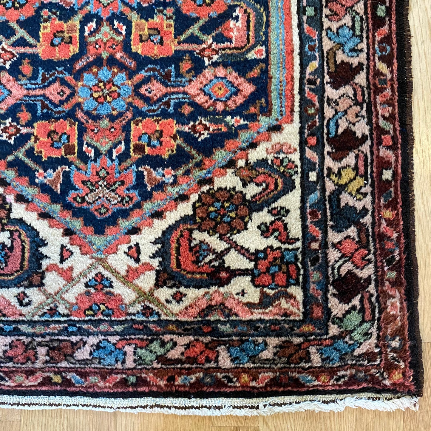 Vintage Rug, 2' 4 x 4' 2 Blue