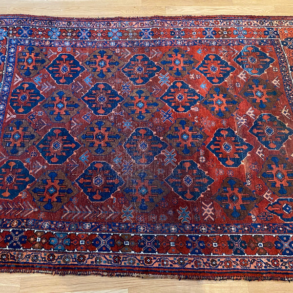 Vintage Rug, 4' 3 x 5' 11 Red