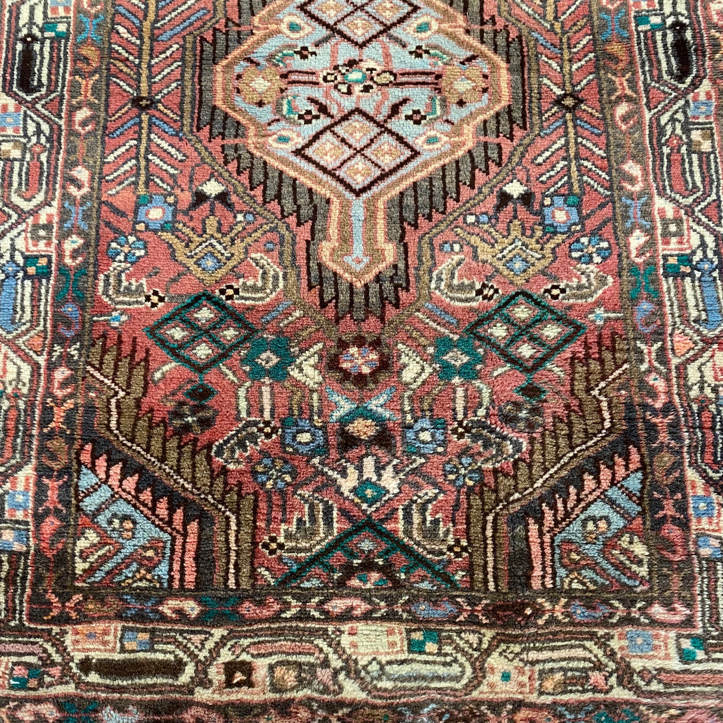 Vintage Rug, 2' 6 x 4' Red