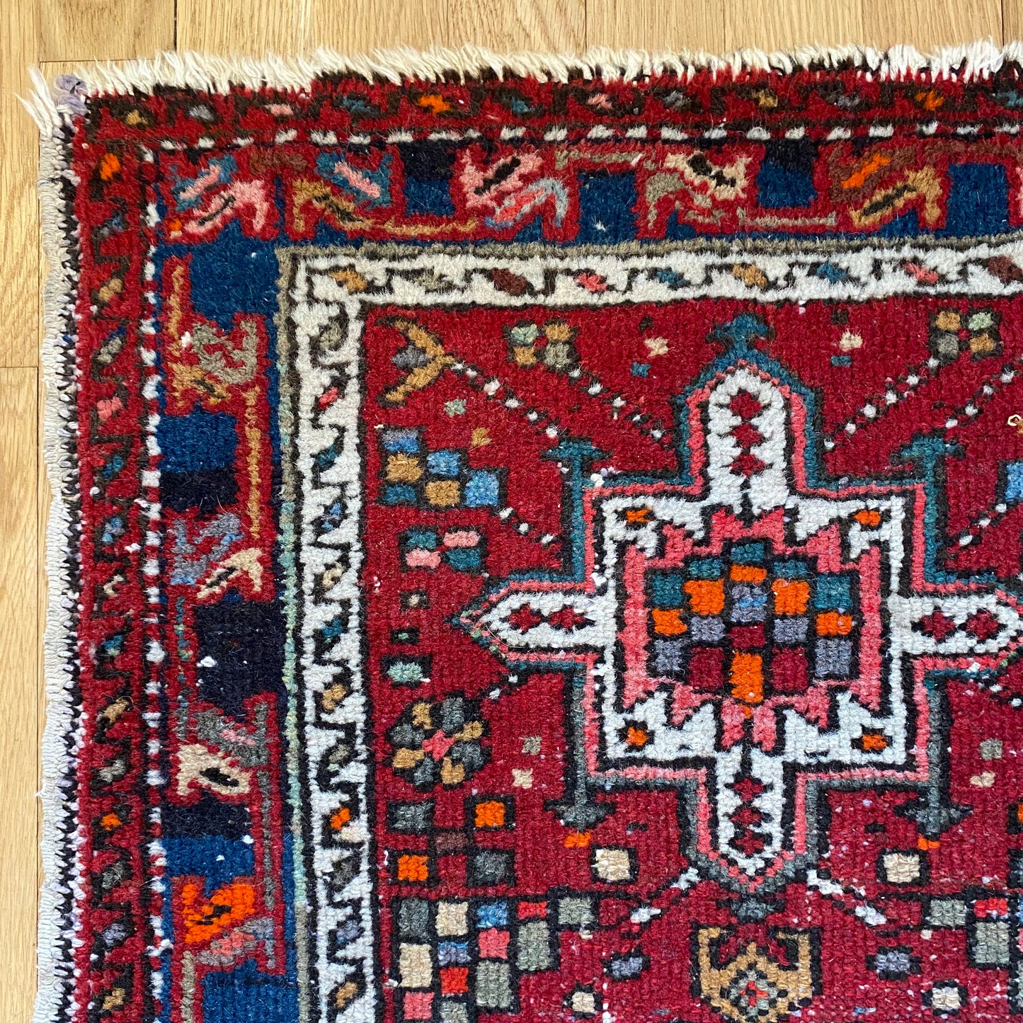 Vintage Rug, 1' 11 x 3' 1 Red