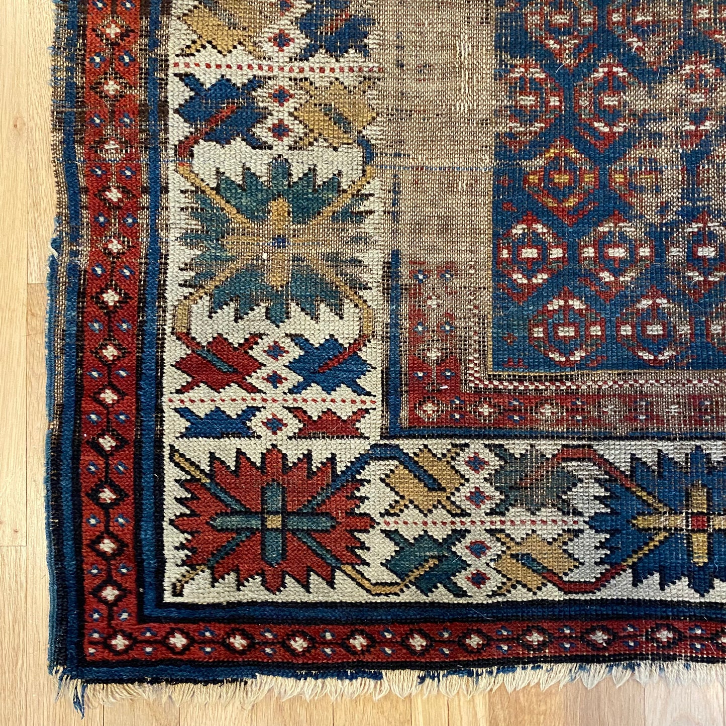 Antique Rug, 3' 6 x 5' 2 Blue