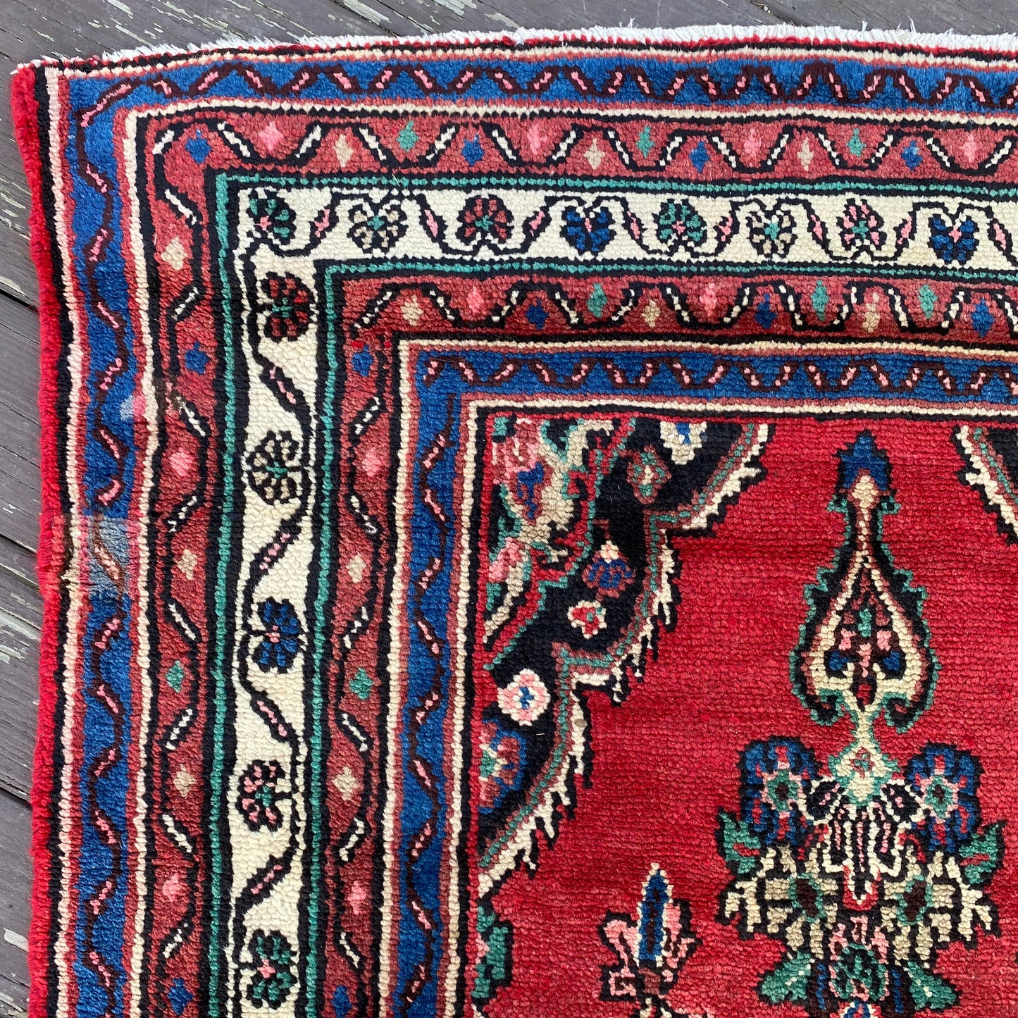 Vintage Rug, 3' 8 x 9' 4 Red