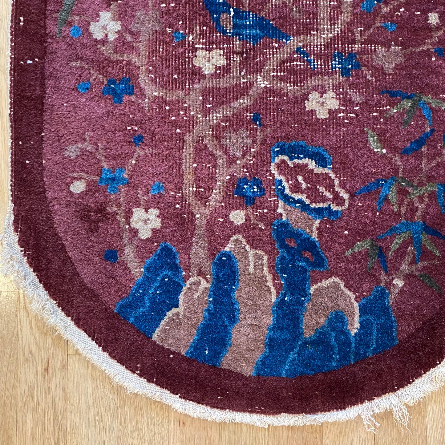 Vintage Rug, 2' x 3' 11 Magenta
