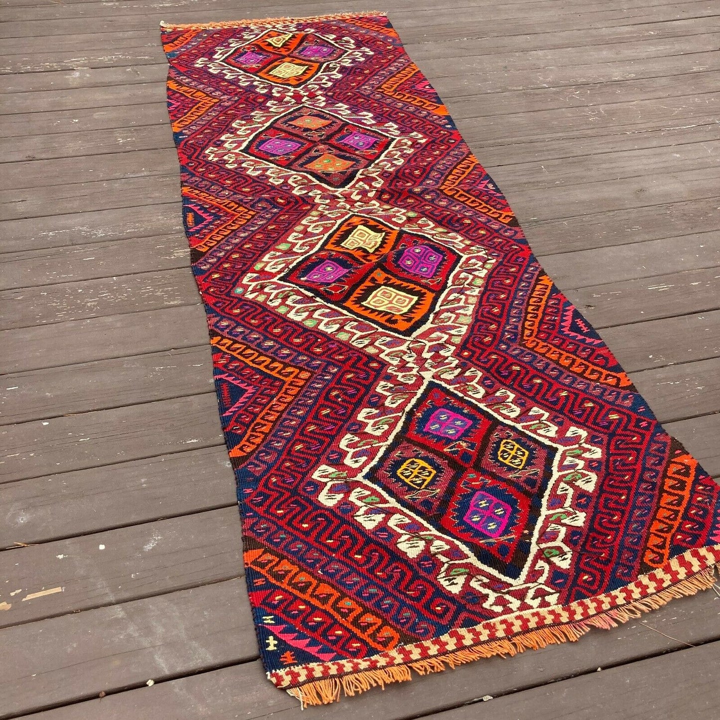 Turkish Rug, 2' 10 x 8' 4 Kilim